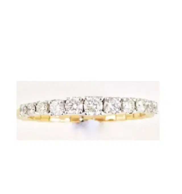 Wish Fine Jewelry 0.56ct Diamond 18K Gold Graduated Ring
