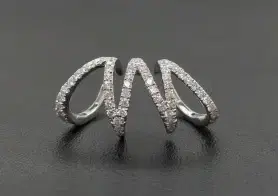 Wish Fine Jewelry 0.58ct Diamond 18K Gold Statement Ear Cuff | Thumbnail 3 Wish Fine Jewelry 0.58ct Diamond 18K Gold Statement Ear Cuff | Thumbnail 3