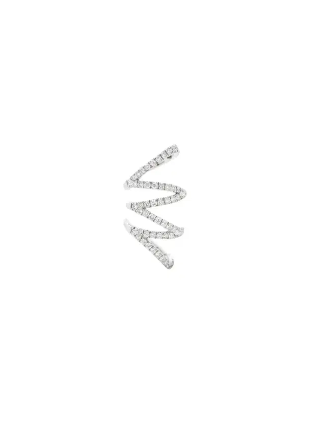 Wish Fine Jewelry 0.58ct Diamond 18K Gold Statement Ear Cuff
