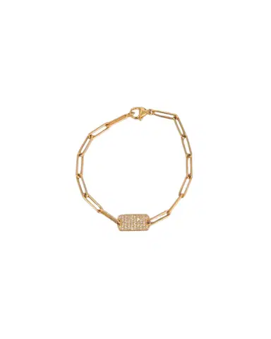 Wish Fine Jewelry 0.5ct Diamond 14K Gold Plated Chain Bracelet | Thumbnail 2 Wish Fine Jewelry 0.5ct Diamond 14K Gold Plated Chain Bracelet | Thumbnail 2