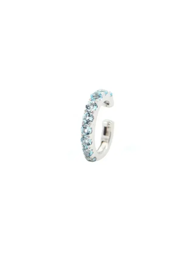 Wish Fine Jewelry 0.60ct Blue Topaz 18K Gold Ear cuff