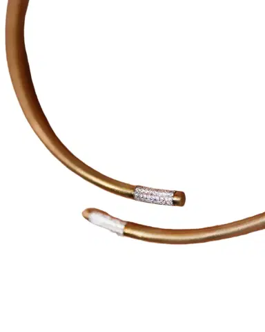 Wish Fine Jewelry 0.61ct Diamond 18K Gold Tube Choker Necklace | Thumbnail 1 Wish Fine Jewelry 0.61ct Diamond 18K Gold Tube Choker Necklace | Thumbnail 1