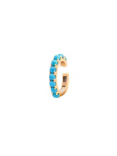 Wish Fine Jewelry 0.62ct Turquoise 18K Gold Ear Cuff | Thumbnail 1 Wish Fine Jewelry 0.62ct Turquoise 18K Gold Ear Cuff | Thumbnail 1