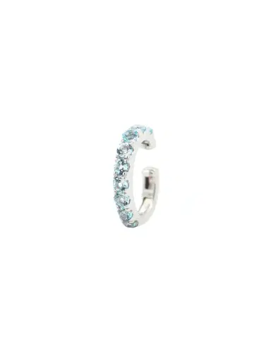 Wish Fine Jewelry 0.70ct Blue Topaz 18K Gold Ear cuff | Thumbnail 1