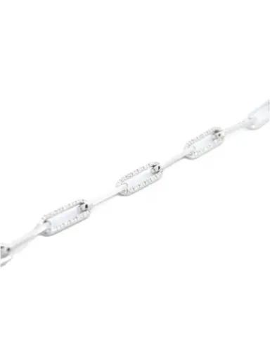 Wish Fine Jewelry 0.75ct Diamond 18K Gold Pave Cable Chain Bracelet | Thumbnail 1