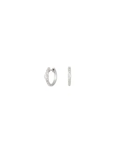 Wish Fine Jewelry 0.79ct Diamond 18K Gold Hoop Earrings | Thumbnail 1