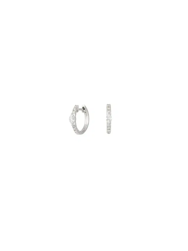 Wish Fine Jewelry 0.79ct Diamond 18K Gold Hoop Earrings