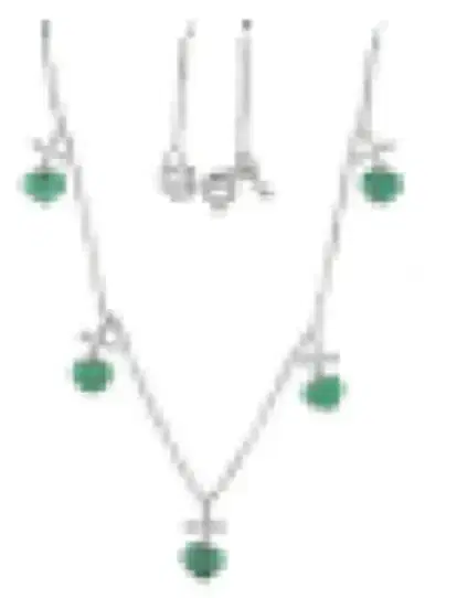Wish Fine Jewelry 0.7ct Emerald Diamond 18K Gold Necklace