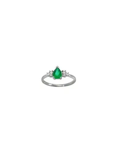 Wish Fine Jewelry 0.80ct Diamond Emerald 14K Gold Classic Ring | Thumbnail 1 Wish Fine Jewelry 0.80ct Diamond Emerald 14K Gold Classic Ring | Thumbnail 1