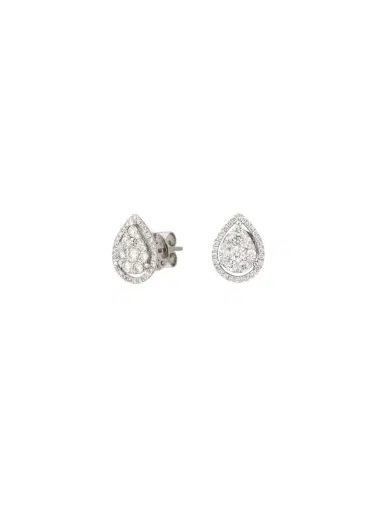 Wish Fine Jewelry 0.86ct Diamond 18K Gold Drop Shaped Earrings | Thumbnail 1 Wish Fine Jewelry 0.86ct Diamond 18K Gold Drop Shaped Earrings | Thumbnail 1