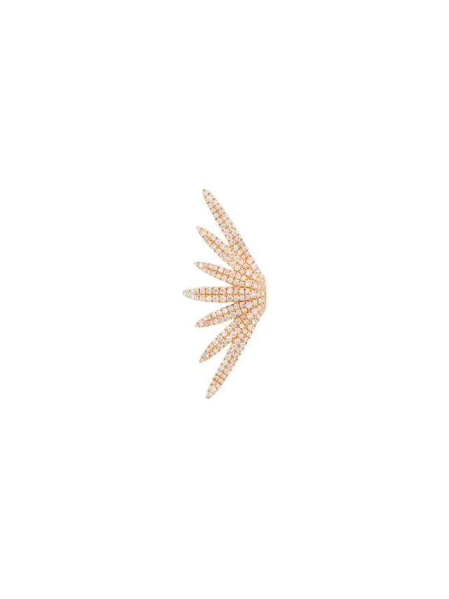 0.90ct Diamond 18K Gold Multi Row Ear Cuff 0.90ct Diamond 18K Gold Multi Row Ear Cuff