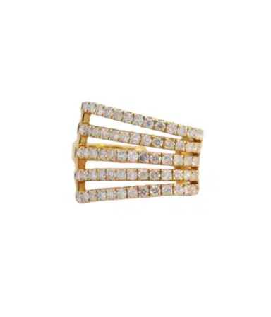 Wish Fine Jewelry 0.95ct Diamond 18K Gold Five Row Ear Cuff | Thumbnail 3 Wish Fine Jewelry 0.95ct Diamond 18K Gold Five Row Ear Cuff | Thumbnail 3