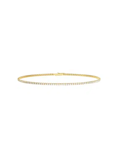 Wish Fine Jewelry 1.00ct Diamond 14K Gold Dainty Tennis Bracelet | Thumbnail 1 Wish Fine Jewelry 1.00ct Diamond 14K Gold Dainty Tennis Bracelet | Thumbnail 1