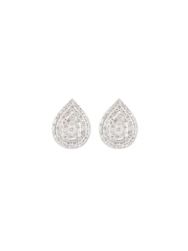 Wish Fine Jewelry 1.00ct Diamond 14K Gold Pear Cluster Stud Earrings | Thumbnail 1 Wish Fine Jewelry 1.00ct Diamond 14K Gold Pear Cluster Stud Earrings | Thumbnail 1