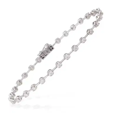 Wish Fine Jewelry 1.01ct Diamond 18K Gold Tennis Bracelet | Thumbnail 1