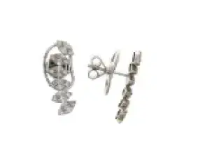 Wish Fine Jewelry 1.04ct Diamond 18K Gold Ear Climb Earrings | Thumbnail 1