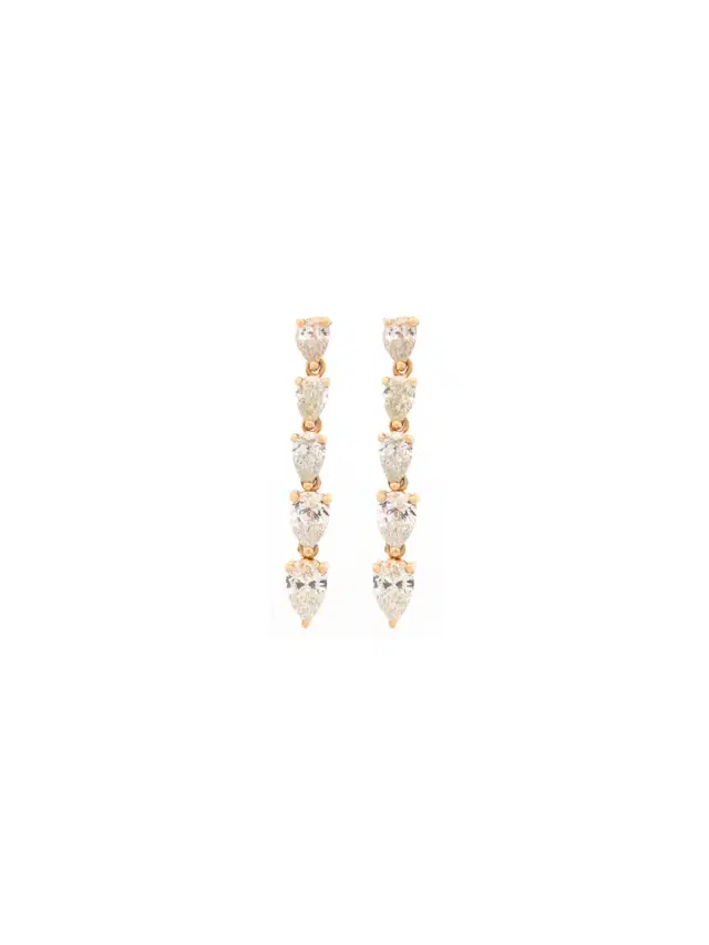 Wish Fine Jewelry 1.08ct Diamond 18K Dangle Drop Gold Earrings