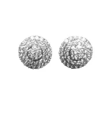 Wish Fine Jewelry 1.0ct Diamond 14K Gold Cluster Earrings | Thumbnail 1