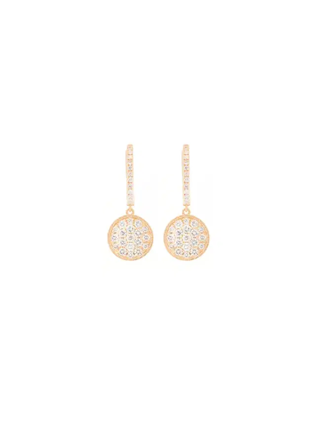 Wish Fine Jewelry 1.0ct Diamond 18K Gold Dangle Earrings