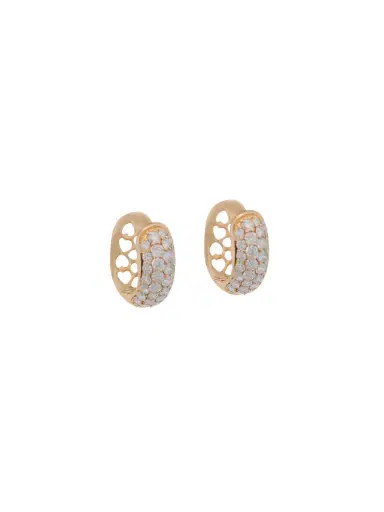 Wish Fine Jewelry 1.20ct Diamond 18K Gold Chunky Pave Huggie Hoop Earrings | Thumbnail 2 Wish Fine Jewelry 1.20ct Diamond 18K Gold Chunky Pave Huggie Hoop Earrings | Thumbnail 2