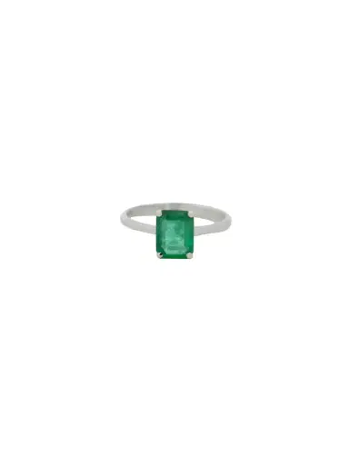 Wish Fine Jewelry 1.30ct Diamond 18K Gold Emerald Cut Solitaire Ring | Thumbnail 1 Wish Fine Jewelry 1.30ct Diamond 18K Gold Emerald Cut Solitaire Ring | Thumbnail 1