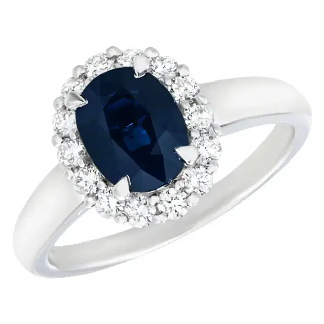 1.33cts Aquamarine Diamond 18K Gold Ring