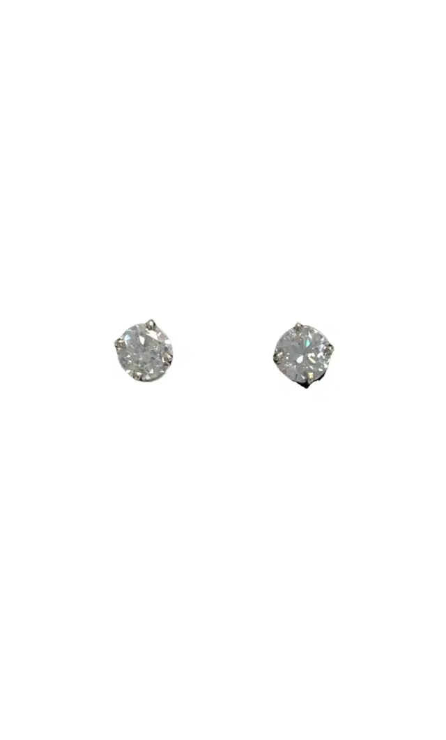Wish Fine Jewelry 1.40ct Diamond 14K Gold Four Prong Stud Earring
