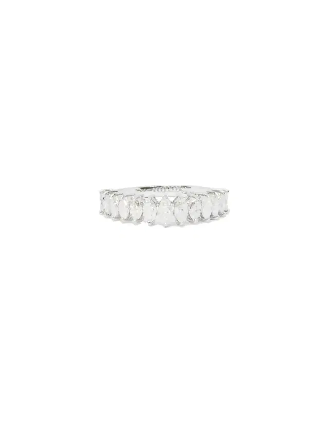 Wish Fine Jewelry 1.47ct Marquise Diamond 18K Gold Half Eternity Ring