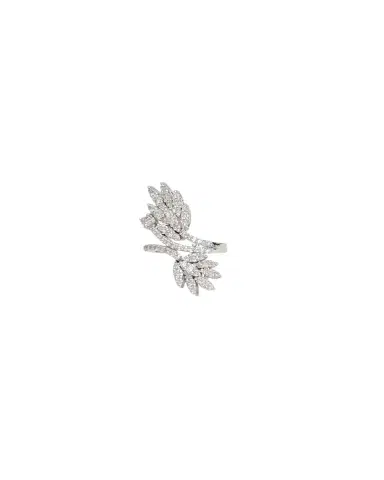 Wish Fine Jewelry 1.50ct Diamond 18K Gold Leaf Ring | Thumbnail 2 Wish Fine Jewelry 1.50ct Diamond 18K Gold Leaf Ring | Thumbnail 2