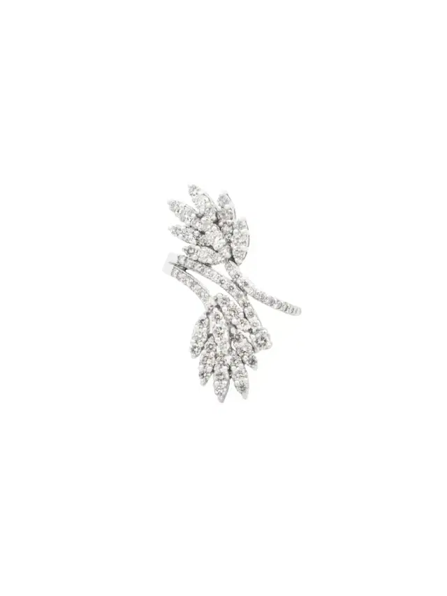 Wish Fine Jewelry 1.50ct Diamond 18K Gold Leaf Ring