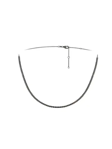 Wish Fine Jewelry 1.60ct Black Diamonds 18K Gold Tennis Necklace | Thumbnail 1