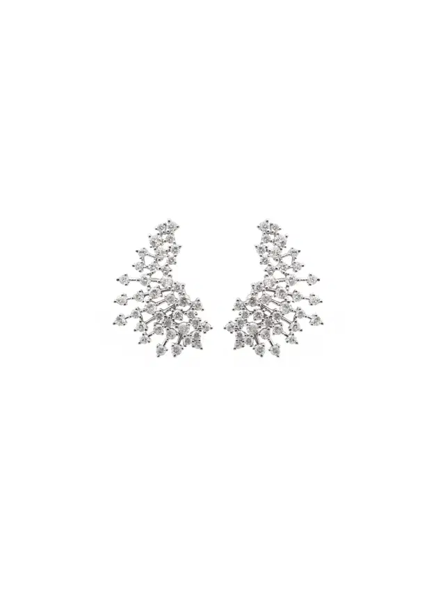 Wish Fine Jewelry 1.66ct Diamond 18K Gold Fireworks Earrings