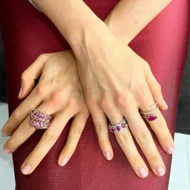 Wish Fine Jewelry 1.69ct Diamond Ruby 14K Gold Spiral Ring | Thumbnail 2