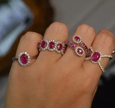 Wish Fine Jewelry 1.80ct Diamond Ruby 18K Gold Open Shank Ring | Thumbnail 3 Wish Fine Jewelry 1.80ct Diamond Ruby 18K Gold Open Shank Ring | Thumbnail 3