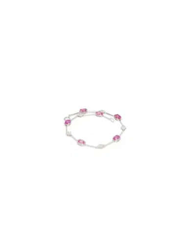Wish Fine Jewelry 1.94ct Diamond Pink Sapphire 18K Gold Tennis Bracelet | Thumbnail 1 Wish Fine Jewelry 1.94ct Diamond Pink Sapphire 18K Gold Tennis Bracelet | Thumbnail 1