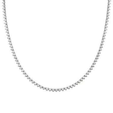 Wish Fine Jewelry 10.70 Diamond 18K Gold Jenny Tennis Necklace | Thumbnail 1