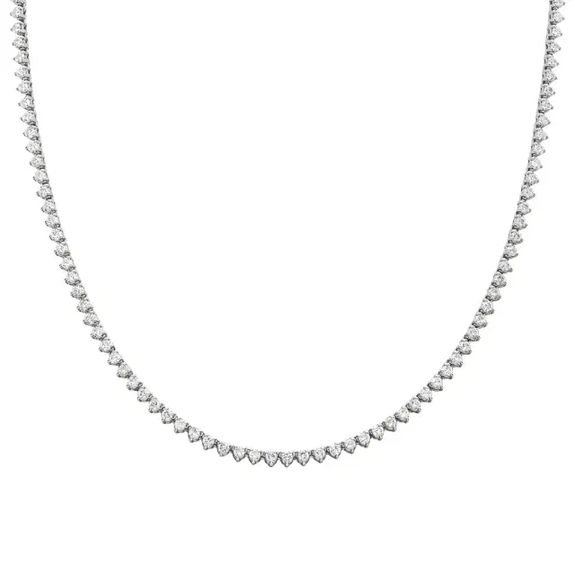 Wish Fine Jewelry 10.70 Diamond 18K Gold Jenny Tennis Necklace