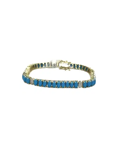 Wish Fine Jewelry 11.15cts Turquoise Diamond Bracelet | Thumbnail 1