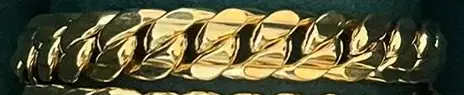 12.63g 18K Gold Length Cuban Bracelet