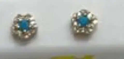 14K DIAMOND & TQ STUD YG