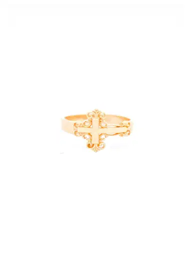 Wish Fine Jewelry 14K Gold Cross Ring | Thumbnail 1