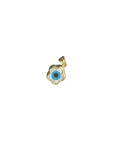 Wish Fine Jewelry 14K Gold Evil Eye Flower Shaped Pendant | Thumbnail 1 Wish Fine Jewelry 14K Gold Evil Eye Flower Shaped Pendant | Thumbnail 1