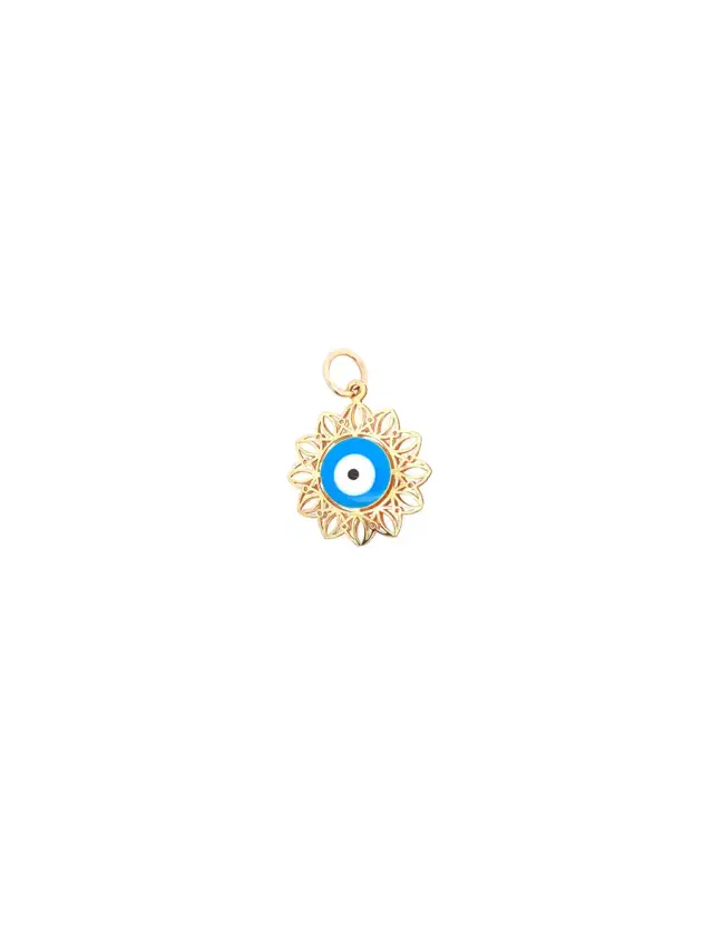 Wish Fine Jewelry 14K Gold Evil Eye Pendant