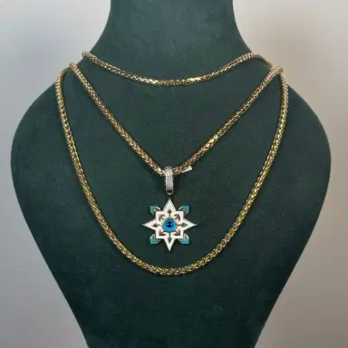 Wish Fine Jewelry 14K Gold Evil Eye Star Pendant | Thumbnail 2 Wish Fine Jewelry 14K Gold Evil Eye Star Pendant | Thumbnail 2