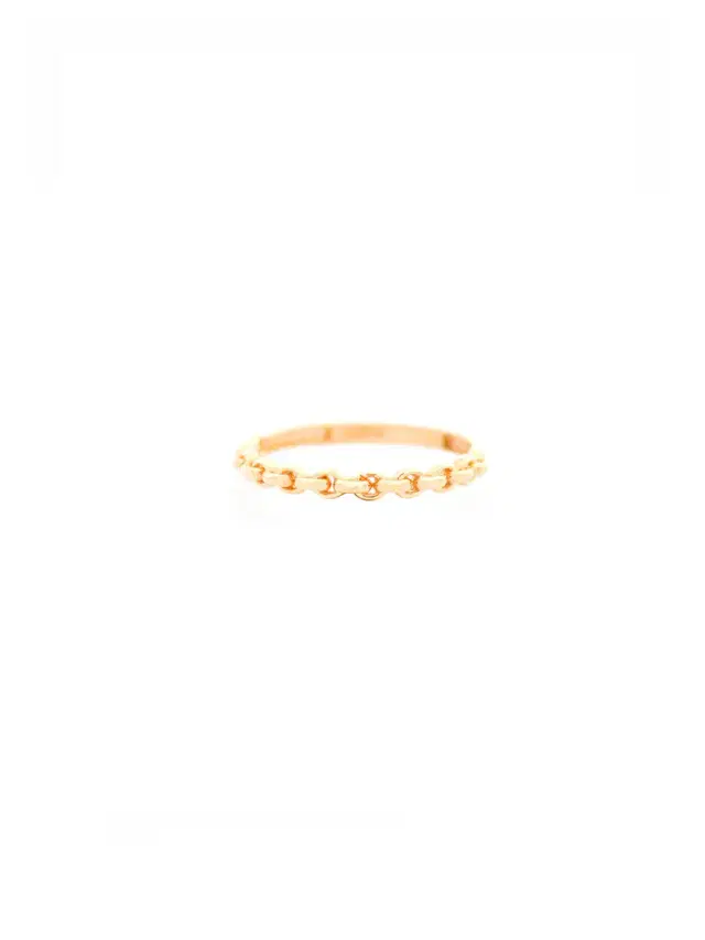 14K Gold Half Chain Ring