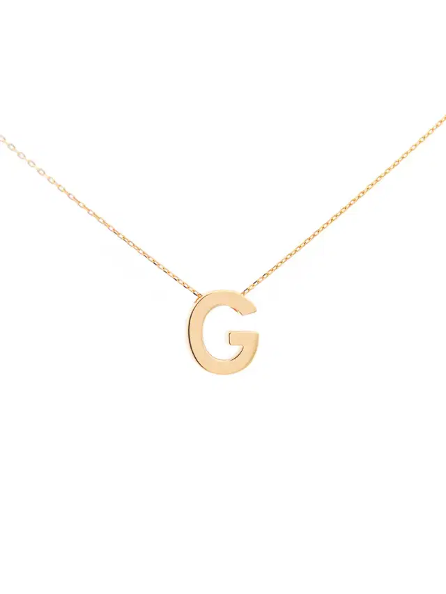 Wish Fine Jewelry 14K Gold Letter G Initial Pendant Necklace