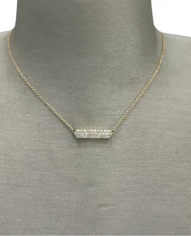 Wish Fine Jewelry 14K ID YELLOW GOLD &DIAMOND NECKLACE 0.50CT | Thumbnail 1