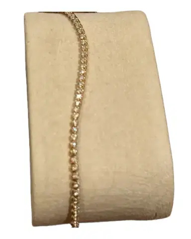 Wish Fine Jewelry 14K ROSE GOLD TENNIS BRACELET 1.00CT | Thumbnail 1