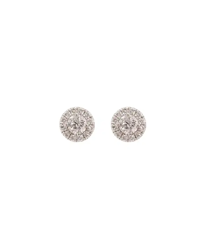 14K WG 0.54 CTW DIA 2 CENTERS = 0.40 CTW  Earrings