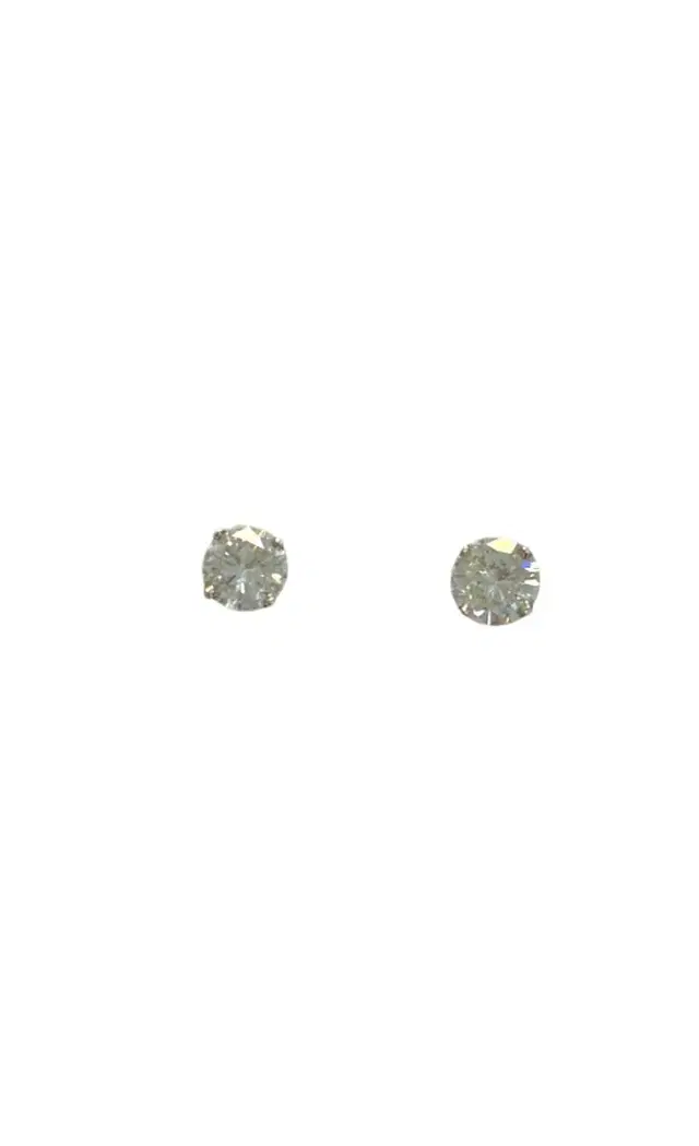 14K WG 1.25 CTW RBC 4-PRONG FRICITON BACKS